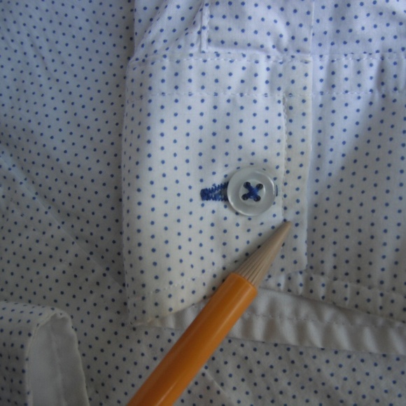 T.M.Lewin Dot Print Long Sleeve Shirt 100% Cotton - Picture 8 of 8